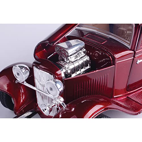 MotorMax American Classics 1932 Ford Coupe 1/24 Scale Diecast Model Car Red