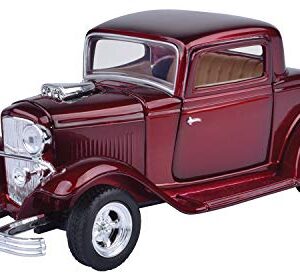 MotorMax American Classics 1932 Ford Coupe 1/24 Scale Diecast Model Car Red