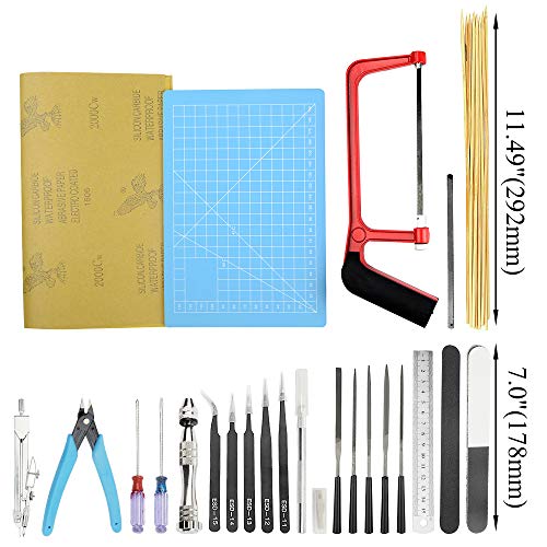 Bigstone 85 PCS Gundam Model Tools Kit Hobby Building Tools Set for Cars, Airplanes, Buildings, Gundam, Robots Models Building Repairing and Fixing ext.