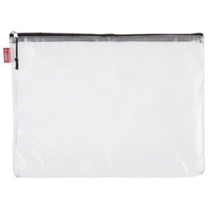 creative mark plastic mesh zipper bag medium-large 10×14″