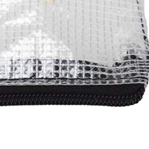 Creative Mark Plastic Mesh Zipper Bag Medium-Large 10x14"