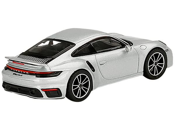 Truescale Miniatures 911 Turbo S GT Silver Metallic Edition to 4200 Pieces Worldwide 1/64 Diecast Model Car by True Scale MGT00354