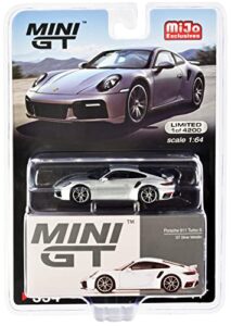 truescale miniatures 911 turbo s gt silver metallic edition to 4200 pieces worldwide 1/64 diecast model car by true scale mgt00354