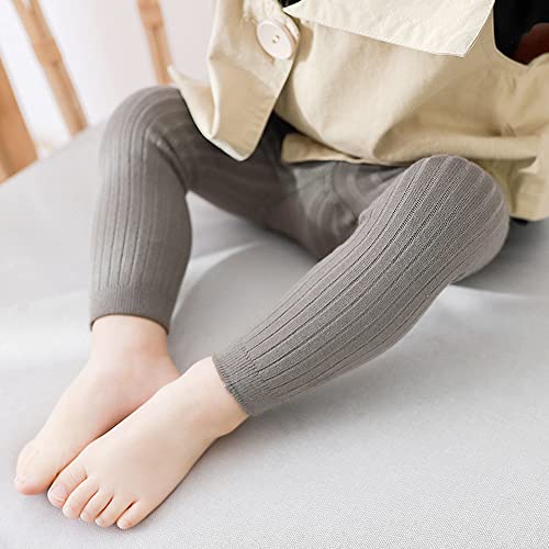 Juebm Toddler Girls Leggings Pants Sock Set Knits Tights Stockings (Assorted Footless 3-pack, 12-24months)