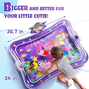 SEPHIX Mirror Water Tummy Time Mat, Baby Stuff for Newborn Toys 0-6-12 Months Girls Gifts, Infant Sensory Toys for Babies 0-3-6 Months Teething Crawling Development Activity Center for Christmas