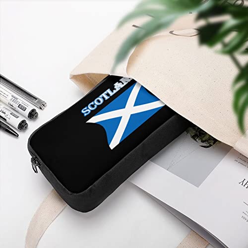 Scotland Flag Pencil Case Pencil Pouch Coin Pouch Cosmetic Bag Office Stationery Organizer