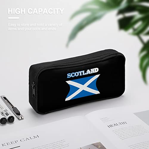 Scotland Flag Pencil Case Pencil Pouch Coin Pouch Cosmetic Bag Office Stationery Organizer