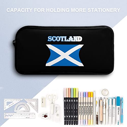 Scotland Flag Pencil Case Pencil Pouch Coin Pouch Cosmetic Bag Office Stationery Organizer