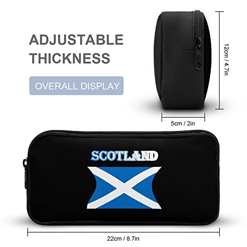 Scotland Flag Pencil Case Pencil Pouch Coin Pouch Cosmetic Bag Office Stationery Organizer