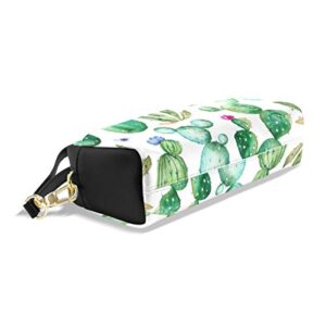 ZOEO Kids Cactus Pencil Case Green Succulents Plants Floral Flower Cosmetic Makeup Bag Zipper Pen Pouch Holder for School Boys Girls