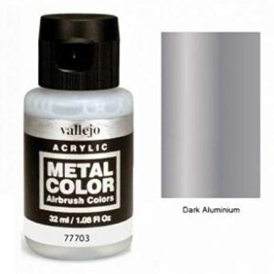 Vallejo Acrylics Metak Dark Aluminium 32ml Model Kit