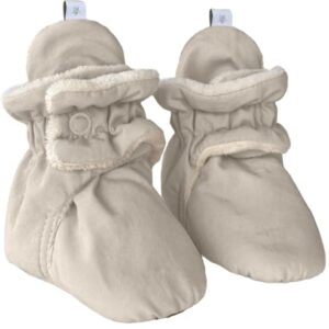 7AM Enfant Baby Booties Airy - Unisex Vegan Water Repellent with Plush Lining (Brush, us_footwear_size_system, infant, age_range, narrow, 6_months, 12_months)