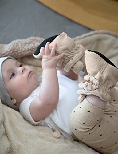 7AM Enfant Baby Booties Airy - Unisex Vegan Water Repellent with Plush Lining (Brush, us_footwear_size_system, infant, age_range, narrow, 6_months, 12_months)