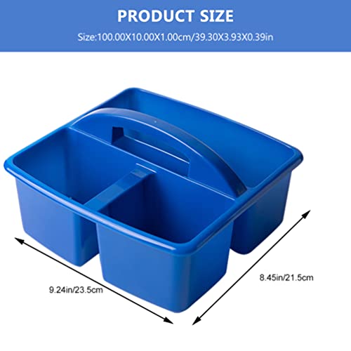 Zerodeko Craft Storage Basket Art Caddy Organizer Plastic Tote Compartment Cleaning Supply Caddy Paint Brush Container Washer Cleaner Basin with Handle for Classroom Nursery Bathroom