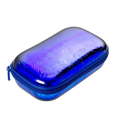 ZIPIT Metallic Pencil Box/Pencil Case/Storage Box, Blue-Green