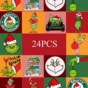 Christmas Decorations, 24Pcs Paper Christmas Tree Ornaments, Ornaments for Christmas Trees