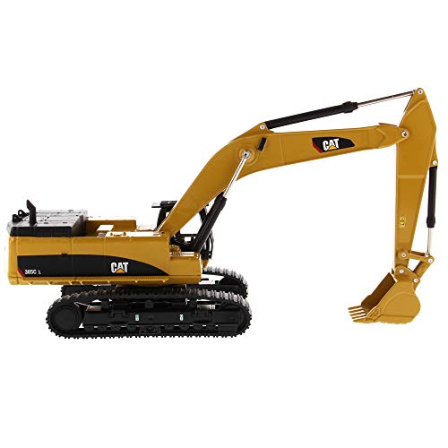 1:64 Caterpillar 385C L Hydraulic Excavator - Construction Metal Series by Diecast Masters - 85694 - Play & Collect - Functioning Boom, Arm, and Bucket - Made of Diecast Metal with Some Plastic Parts