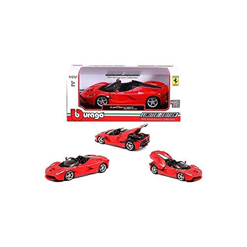 Ferrari LaFerrari F70 Aperta Red 1/24 Diecast Model Car by Bburago 26022