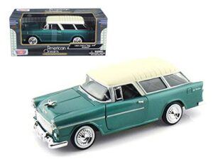 motormax 73248 1955 55 chevy bel air nomad wagon 1/24 diecast green,#g14e6ge4r-ge 4-tew6w206529