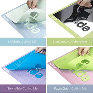 Cutting Mats for Cricut, DIYMATE 3 Pack 12x12 inch Light Grip Adhesive Cutting Mats for Cricut Maker 3/Maker/Explore 3/Air 2/Air/One, Quilting Cutting Mats Accessories Replacement