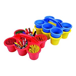 Deflecto Caddy Cup, 12.1” x 5.3” x 9.6”, Yellow 6 Count