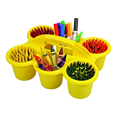 Deflecto Caddy Cup, 12.1” x 5.3” x 9.6”, Yellow 6 Count
