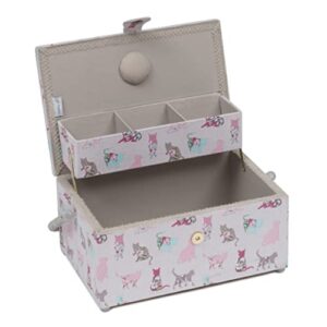 Hobby Gift Exclusive Cantilever Sewing Box, Cats