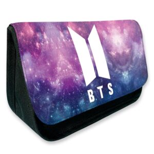 pencil case bts cute pencil pouch big capacity bag with zipper pen case for adults girls student school supplies