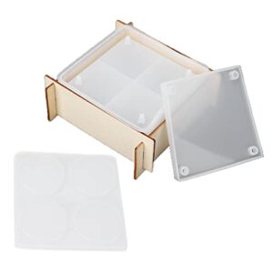 Multilayer Storage Box Mold Set Silicone Trinket Organizer Holder Mold Stackable Flexibility and Durable Use Molds to Make Unique Jewelry Box, Lipsticks Holder Organizer