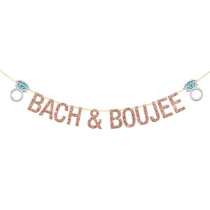 deloklte bach & boujee banner-bridal shower,bachelorette party decorations banner-bach party decorations,bachelorette party supply,rose gold
