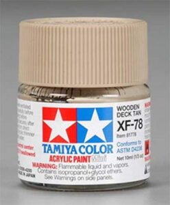tamiya america, inc acrylic mini xf78, deck tan, tam81778
