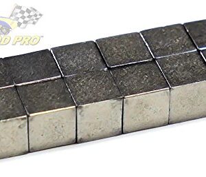 Pinewood Pro Derby Car Weights Tungsten Cubes 2oz Total Weight, Twelve Cubed Weights for Highest Speed to Make Fastest Pinewood Derby Car