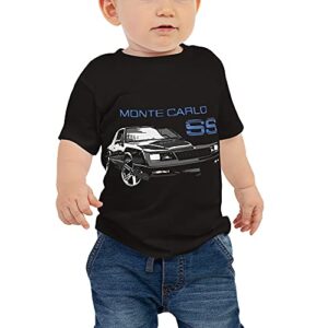 84 chevy monte carlo ss classic car baby jersey short sleeve tee black