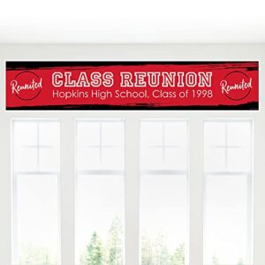 big dot of happiness personalized reunited red – custom school class reunion party decorations party banner