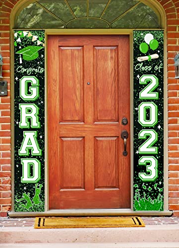 Congrats Graduation Banner Party Supplies,Graduation Party Decorations 2023,Class of 2023 Graduation Hanging Flag Porch Sign for Any Schools or Grades,Graduation Banners Party Backdrop Door Sign