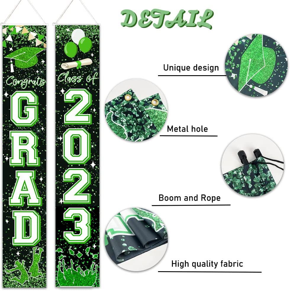 Congrats Graduation Banner Party Supplies,Graduation Party Decorations 2023,Class of 2023 Graduation Hanging Flag Porch Sign for Any Schools or Grades,Graduation Banners Party Backdrop Door Sign