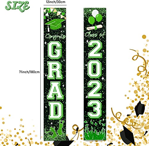 Congrats Graduation Banner Party Supplies,Graduation Party Decorations 2023,Class of 2023 Graduation Hanging Flag Porch Sign for Any Schools or Grades,Graduation Banners Party Backdrop Door Sign