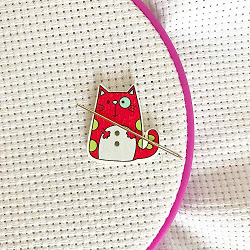 Cross Stitch Assistant Needle Minder Cat Cute Needle Holder, Needlework, Embroidery Accessories