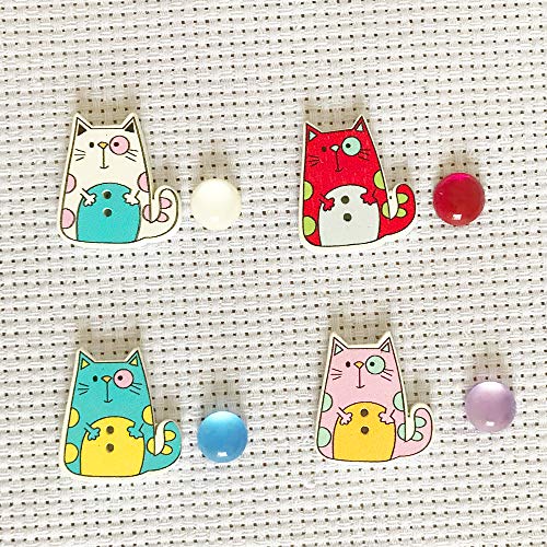 Cross Stitch Assistant Needle Minder Cat Cute Needle Holder, Needlework, Embroidery Accessories