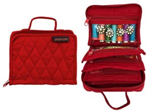 yazzii crafters mini organizer tote bag – multipurpose storage organizer for crafts, cosmetics, & jewelry