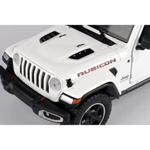 2021 Gladiator Rubicon (Closed Top) Pickup Truck White 1/24-1/27 Diecast Model Car by Motormax 79368