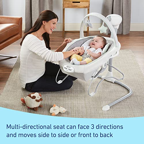 Graco Soothe 'n Sway LX Swing with Portable Bouncer, Modern Cottage Collection