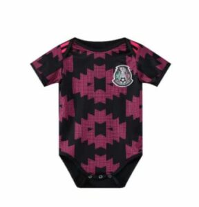 mexico away soccer football national team infant baby bodysuit jersey boys girls clothes gift (6-12 months) black