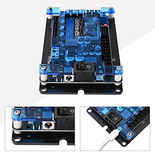 Monport K40 Laser Engraver Motherboard Upgrade Controller Compatible with lightburn for 40w Laser Engraver Lightburn Compatible，Acrylic Protection and Quiet Drive for CNC CO2 Laser Engraver Machines