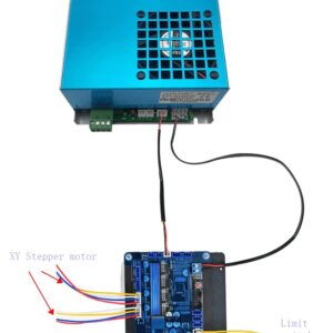 Monport K40 Laser Engraver Motherboard Upgrade Controller Compatible with lightburn for 40w Laser Engraver Lightburn Compatible，Acrylic Protection and Quiet Drive for CNC CO2 Laser Engraver Machines