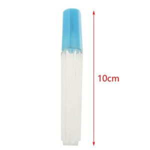 Needle Storage Tube RLECS 8PCS Clear Plastic Felting Needle Safety Storage Containers Holders with Colour Lids Needle Bottle