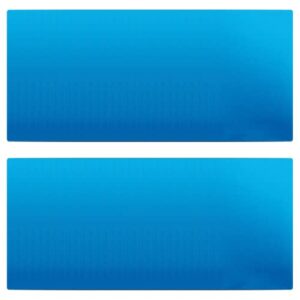 blue metal business cards laser engraving blanks 60 pcs sublimation metal cards aluminum blanks for engraving, diy, gift cards, office name cards (3.38″ x 2.12″ x 0.007″）