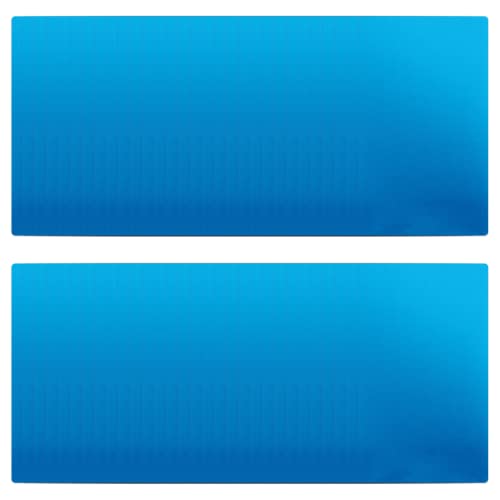 Blue Metal Business Cards Laser Engraving Blanks 60 PCS Sublimation Metal Cards Aluminum Blanks for Engraving, DIY, Gift Cards, Office Name Cards (3.38" x 2.12" x 0.007"）