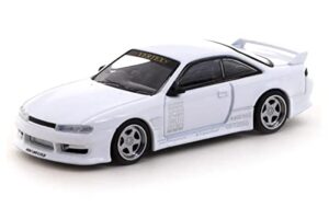 vertex silvia s14 rhd (right hand drive) white lamley group special edition global64 series 1/64 diecast model car by tarmac works t64g-018-wh