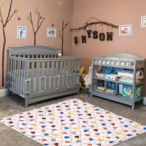 Premium 100% Cotton Baby Play Mat 50" X 50", Thick Foam One-Piece Crawling Mat, Baby Playpen Mat Floor Mat, Non-Slip Baby Play Mat for Infants, Babies, Toddlers, Machine Washable for Easy Care.